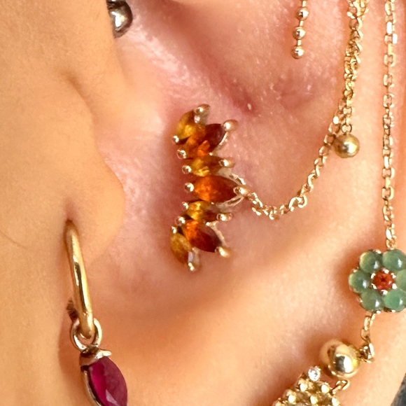 BVLA Athena with AA Citrine and Madeira Citrine in Yellow Gold - Picture 3 of 3